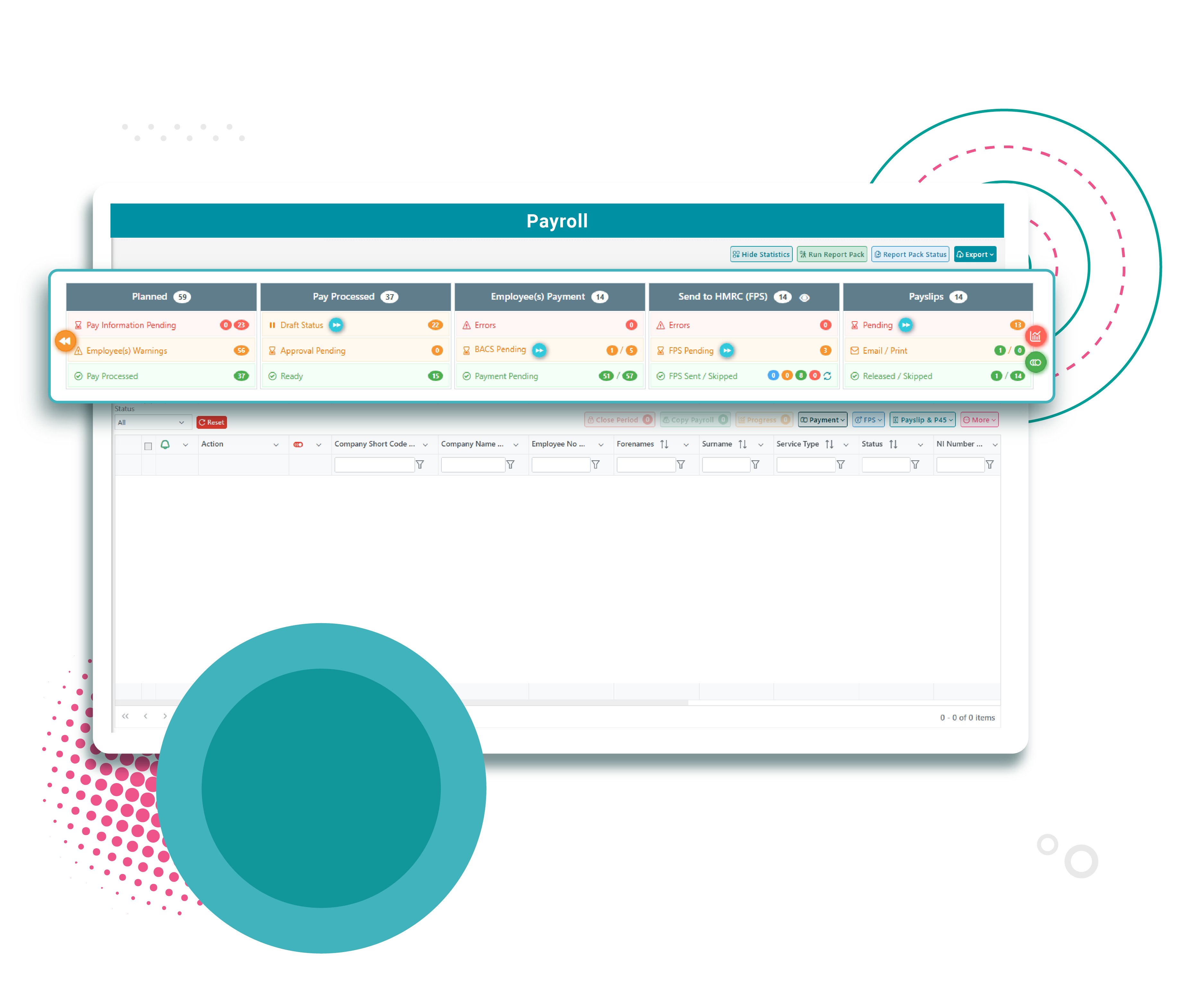 Multi company payroll management
