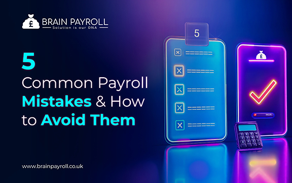 Illustration showing common payroll mistakes and their solutions