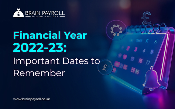 Illustration for important financial year 2022-23 payroll dates