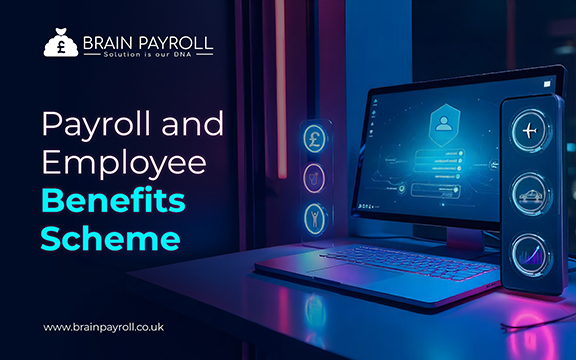 Illustration of payroll and employee benefits scheme