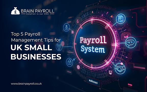 Illustration for top 5 payroll management tips for UK small businesses