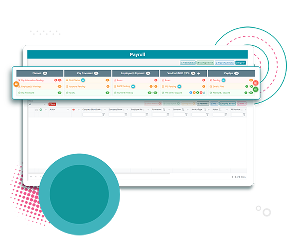 Multi Company Payroll Management Interface